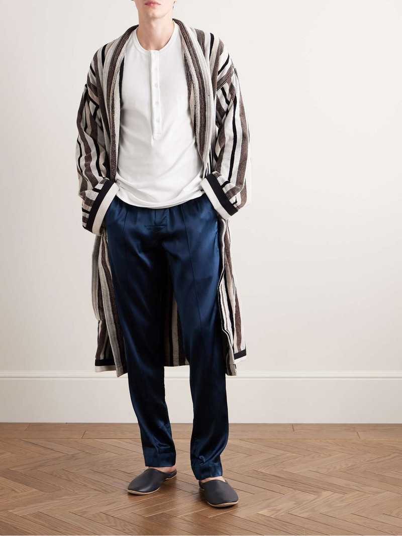 TOM FORD Stretch-Cotton Jersey Henley Pyjama T-Shirt outlook