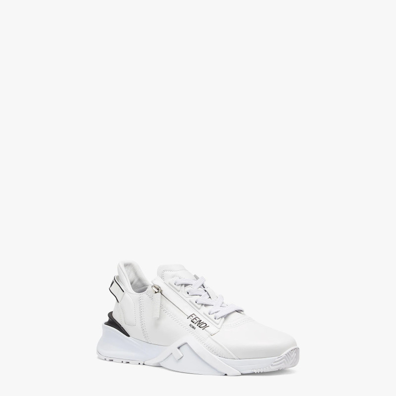 FENDI White leather low-tops outlook