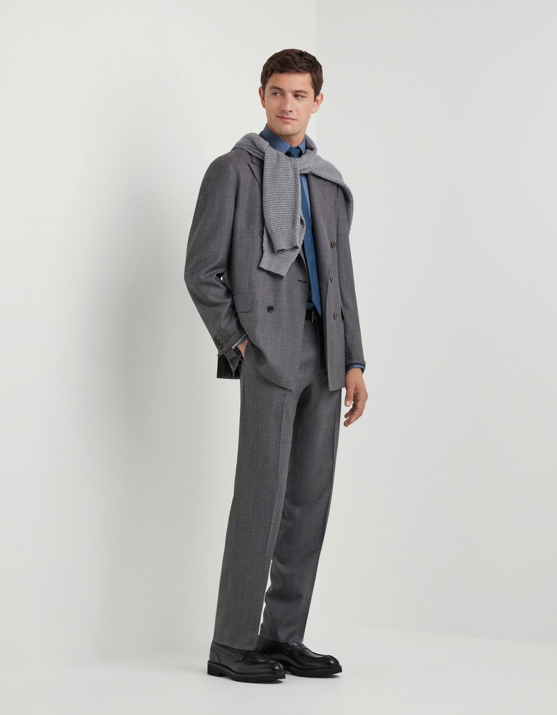 GRAY PURE WOOL SUIT 3