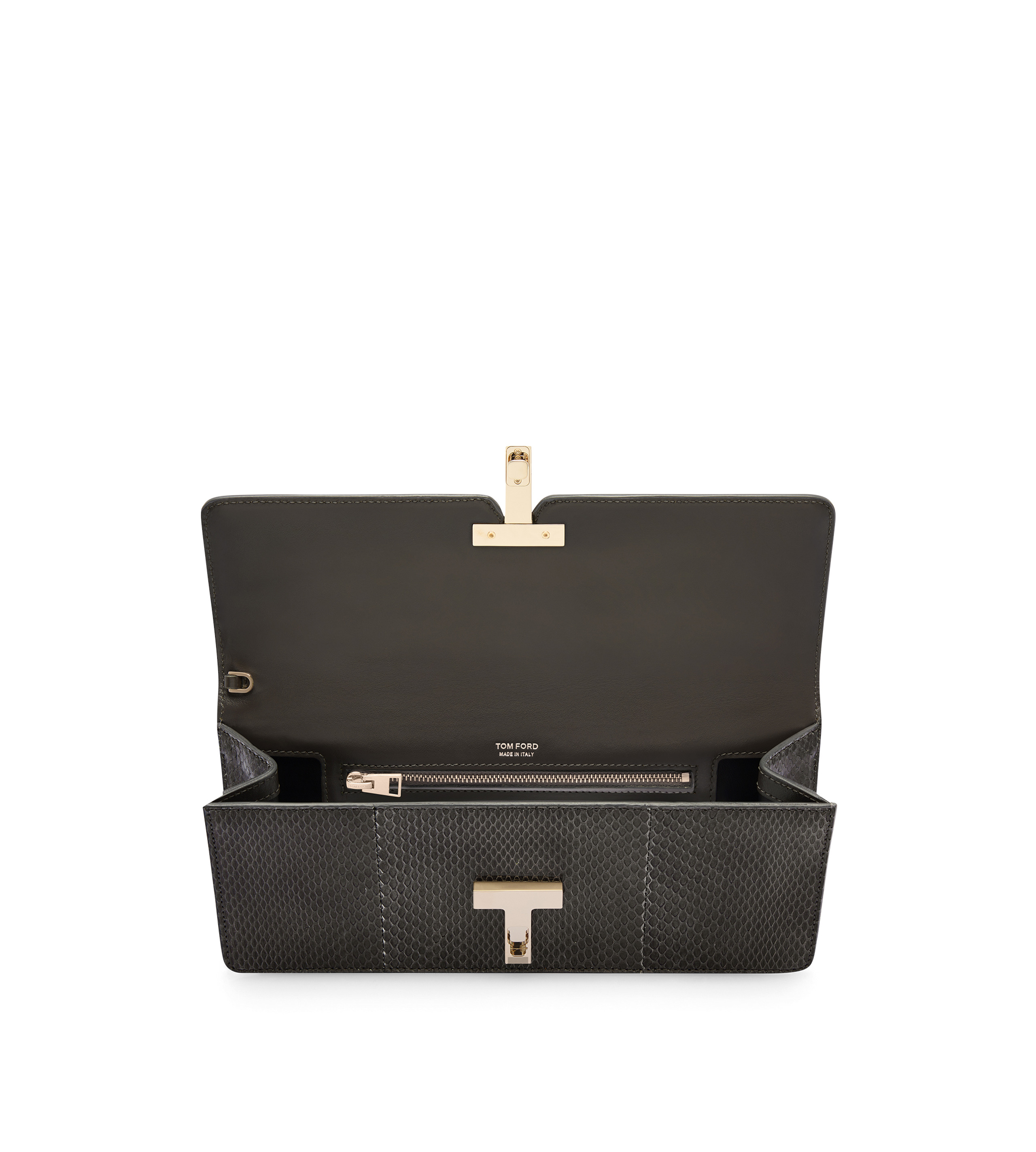 SNAKESKIN WALLIS CLUTCH - 4