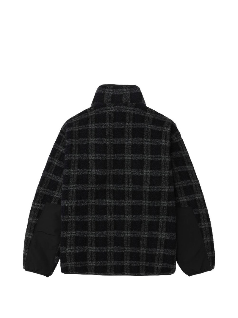 zip-up checked overshirt 6