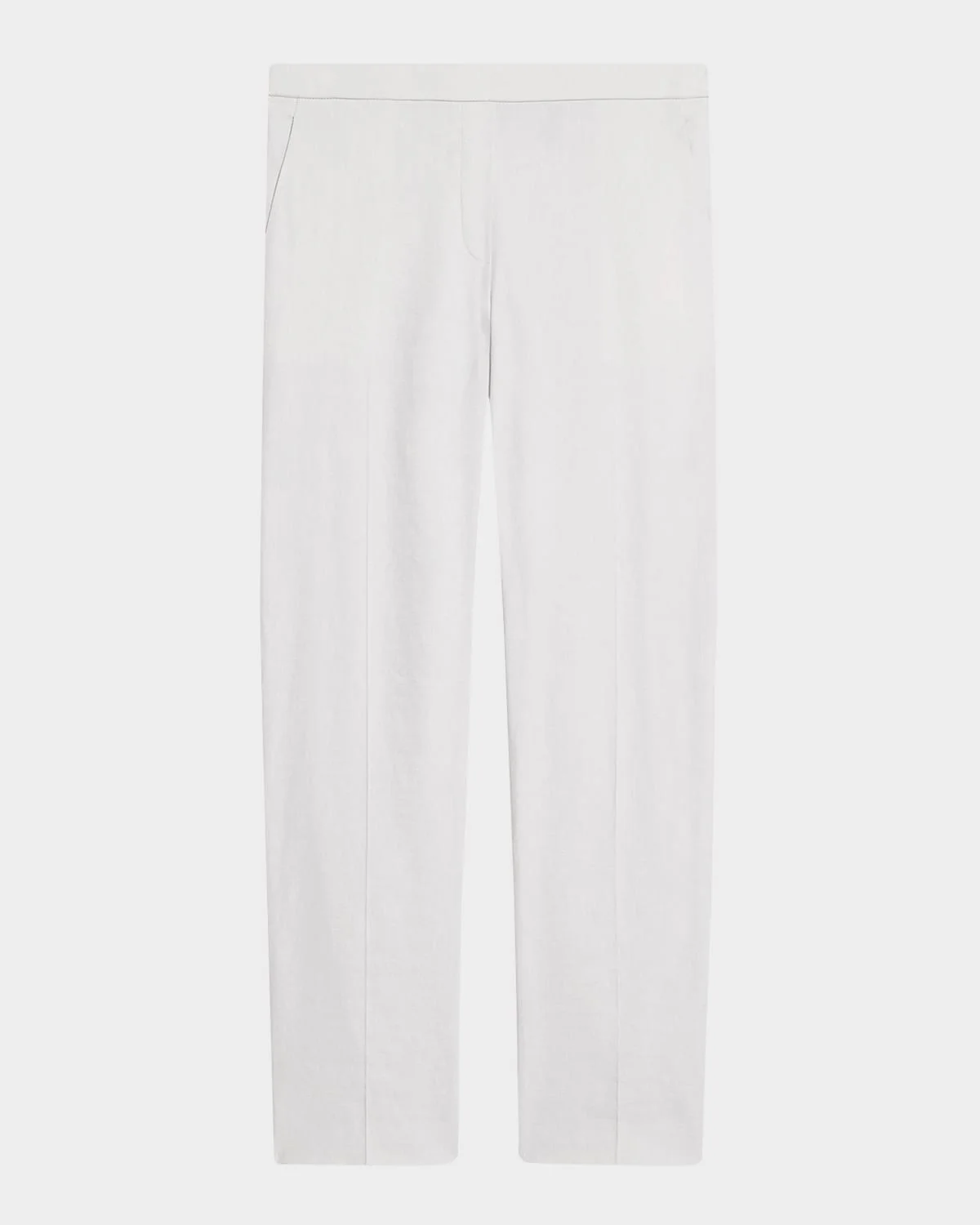 Treeca Good Linen Cropped Pull-On Ankle Pants - 1