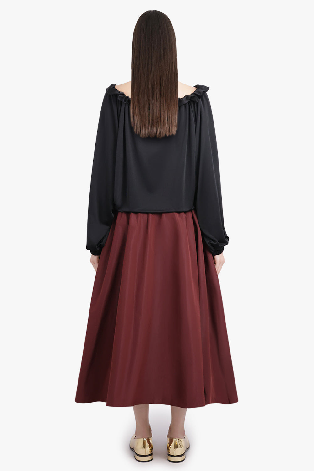 ICONIC TIE NECK BLOUSE | BLACK - 5