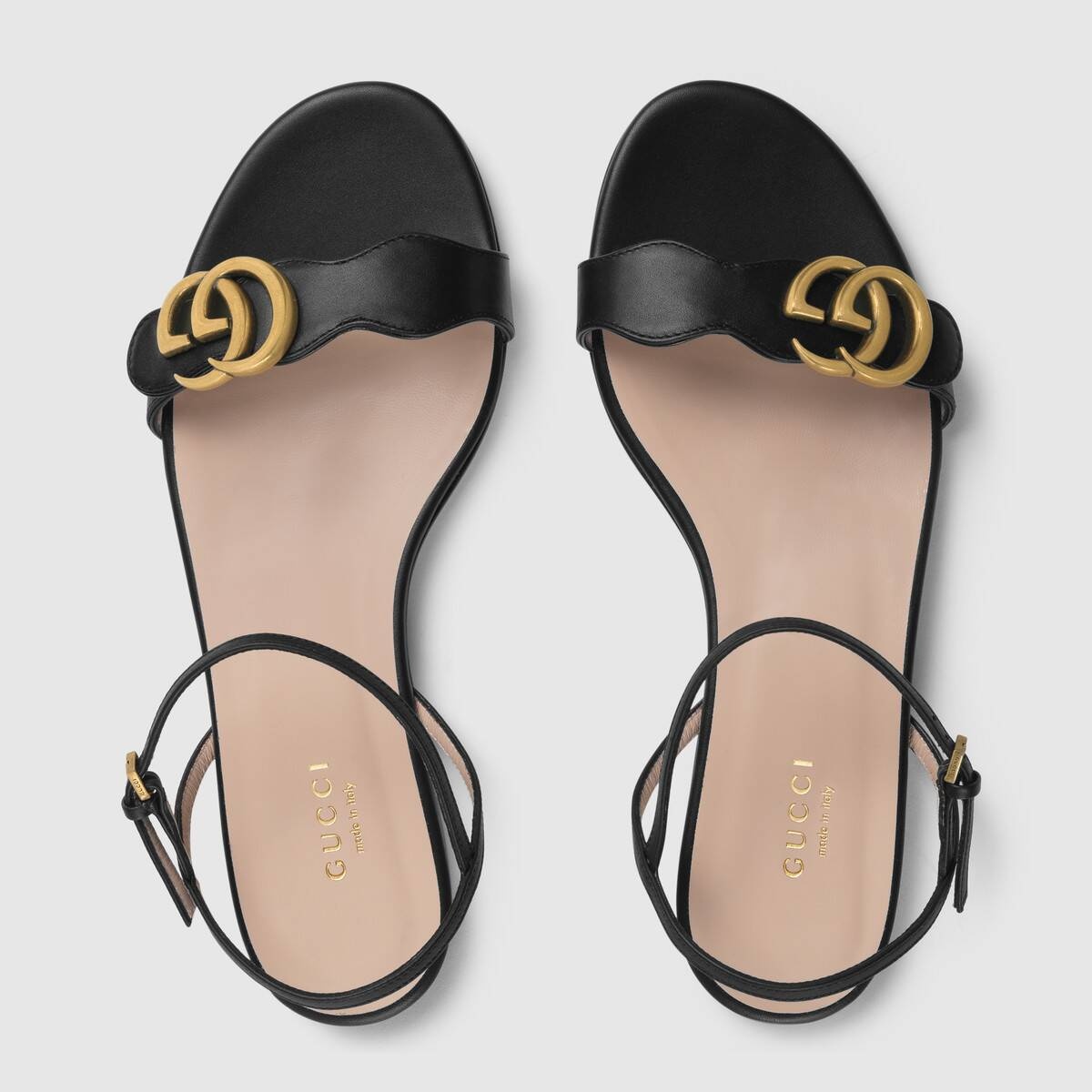 Leather Double G sandal - 3