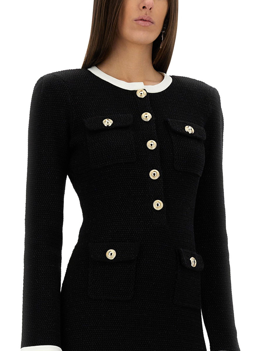 Self-Portrait Women Knitted Mini Dress - 4