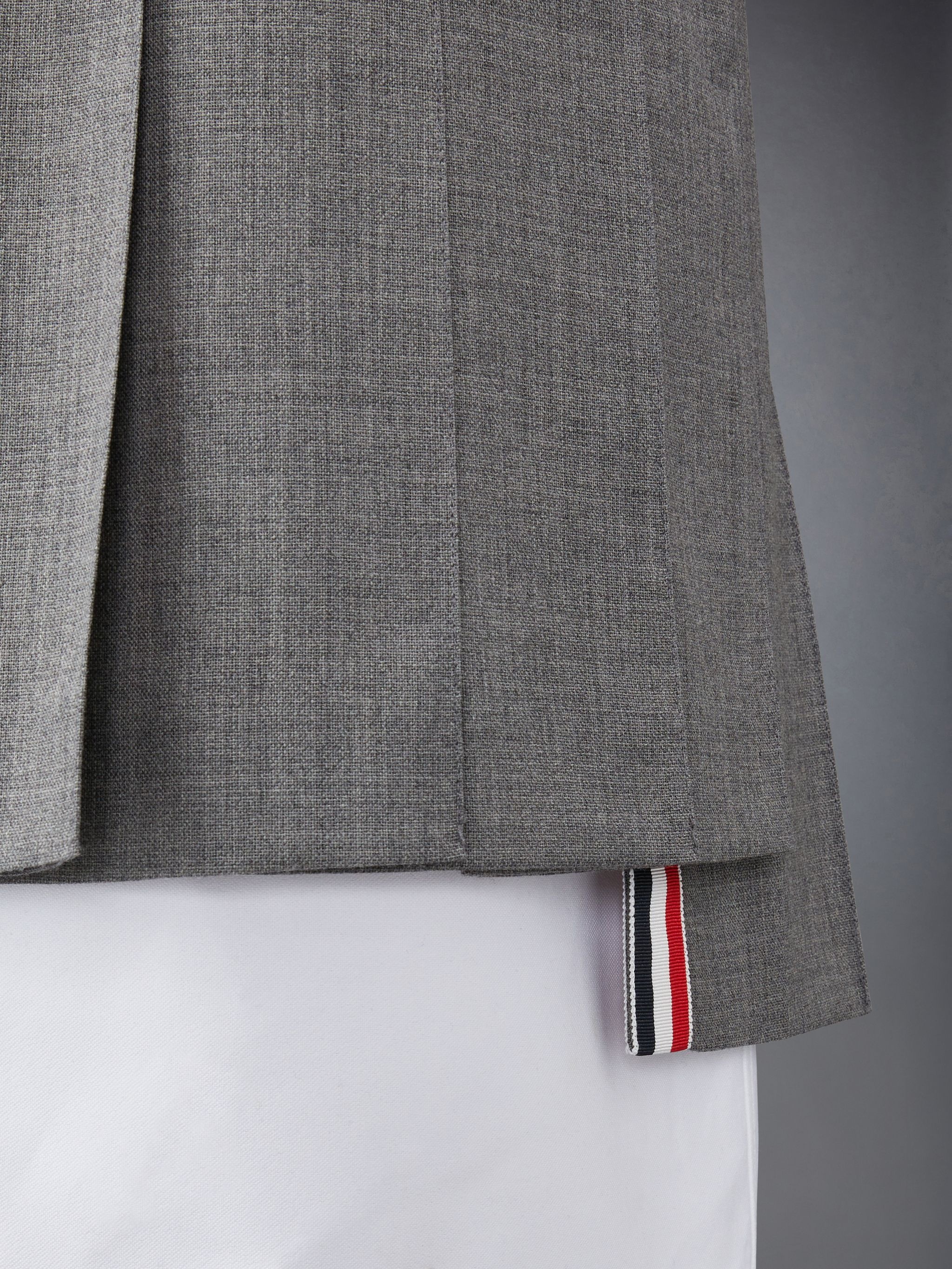 Wool Fresco Pleated Mini Skirt - 5