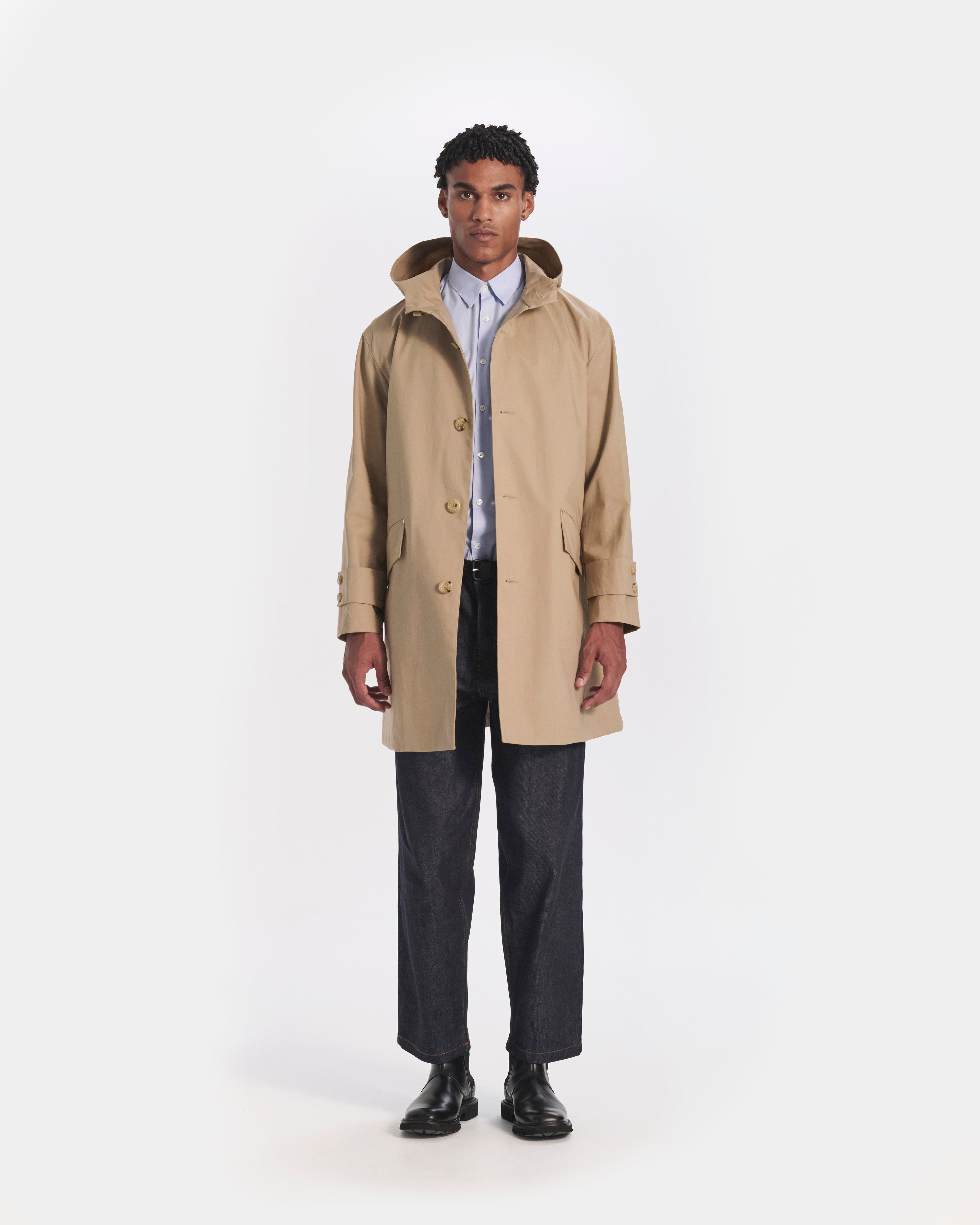 Humbie Raintec Mid Length Hooded Coat - 2