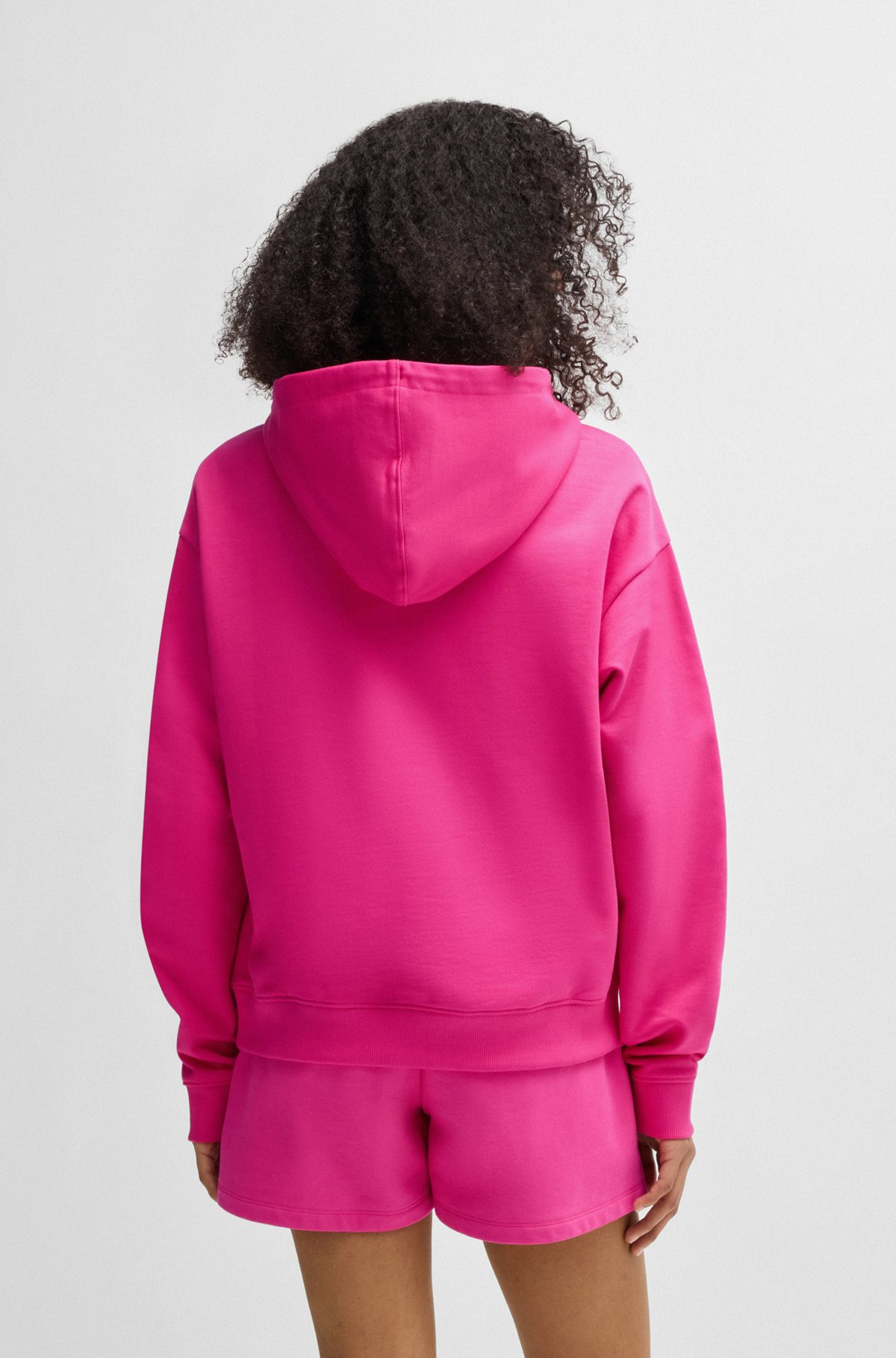 COTTON-TERRY HOODIE WITH STACKED LOGO EMBROIDERY - 4