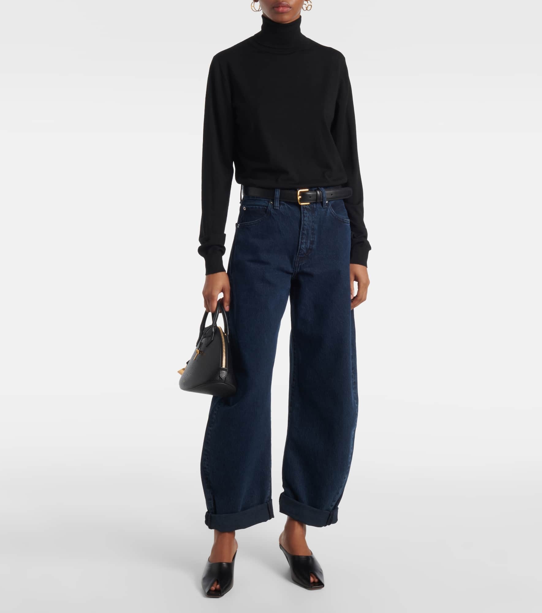 Bubble high-rise barrel-leg jeans - 2