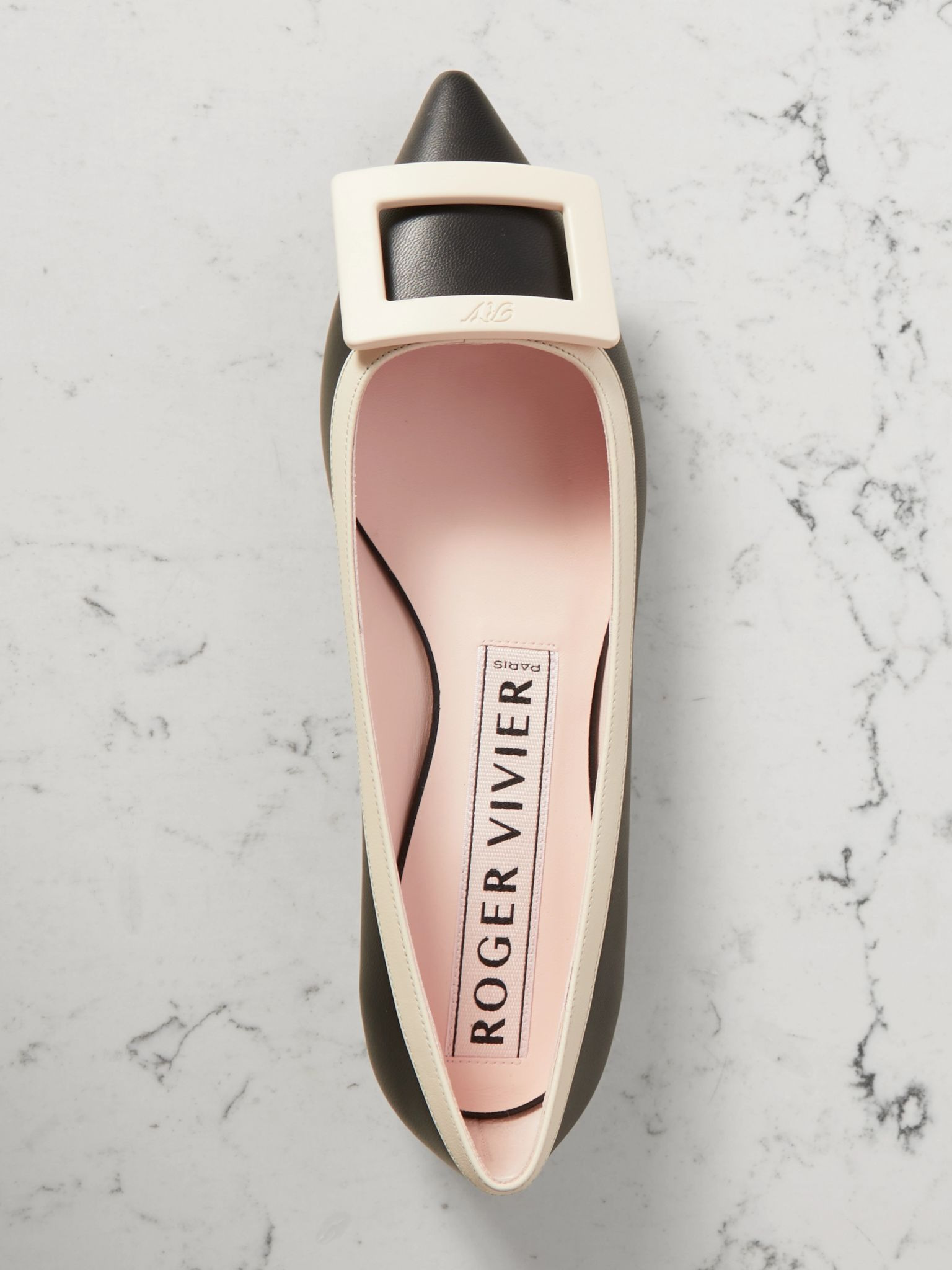 Gommettine buckled patent-leather ballet flats Black - 5