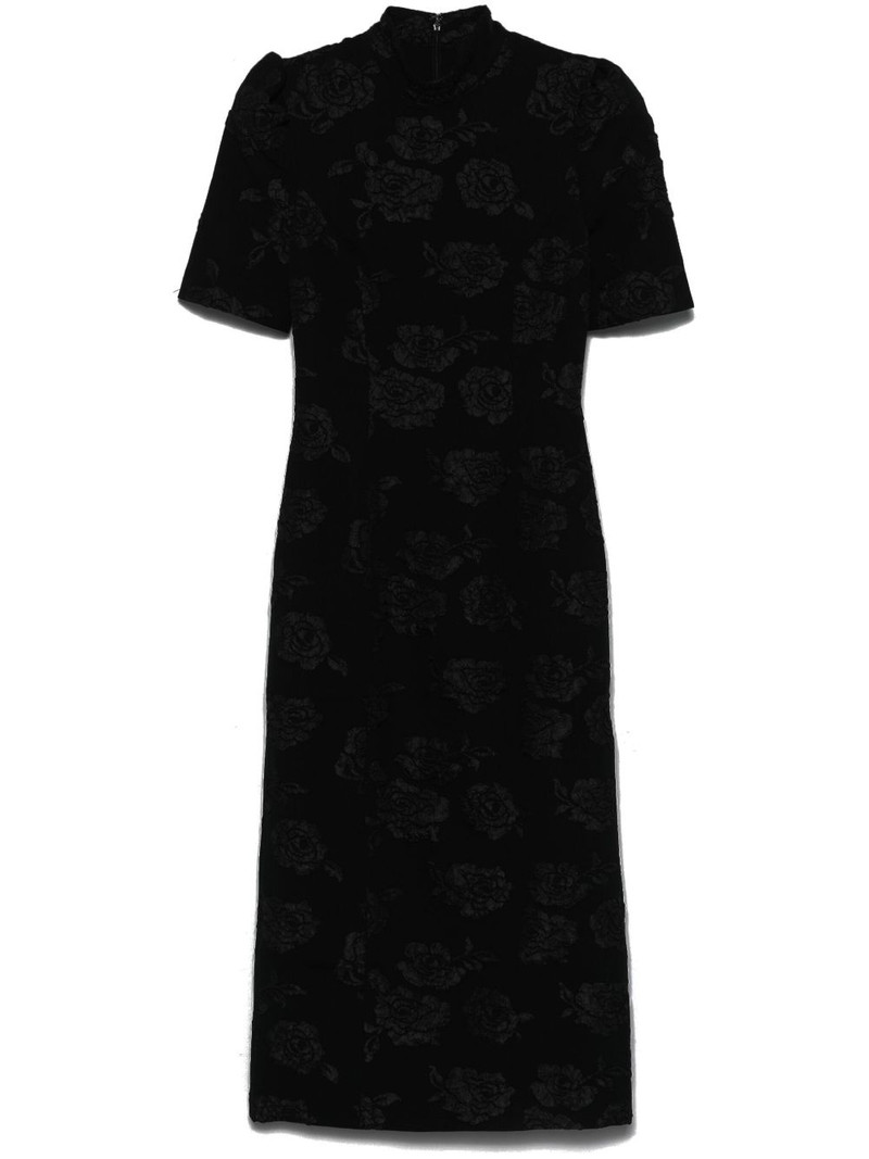 jacquard midi dress 1