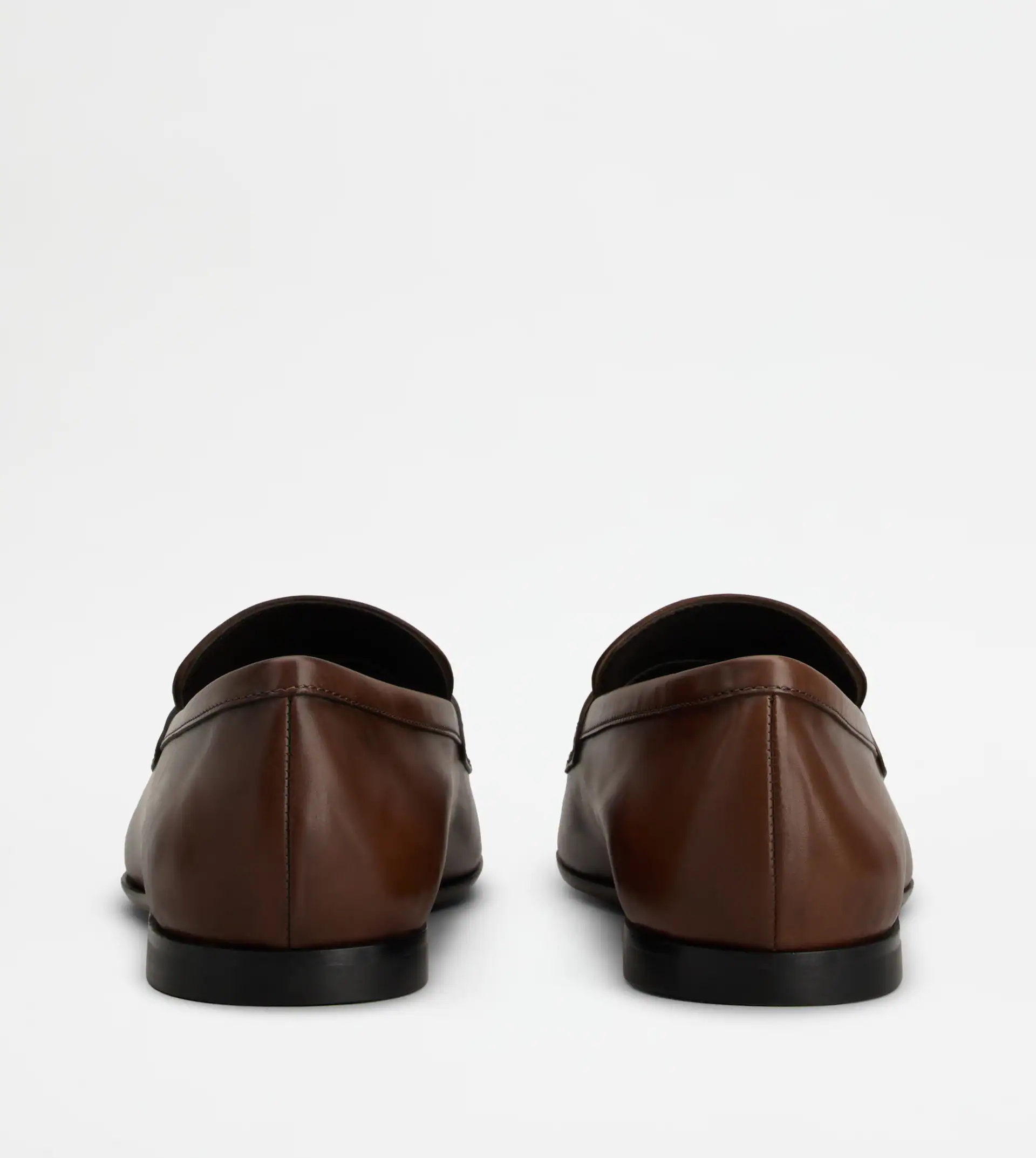 TOD'S LOAFERS IN LEATHER - BROWN - 3