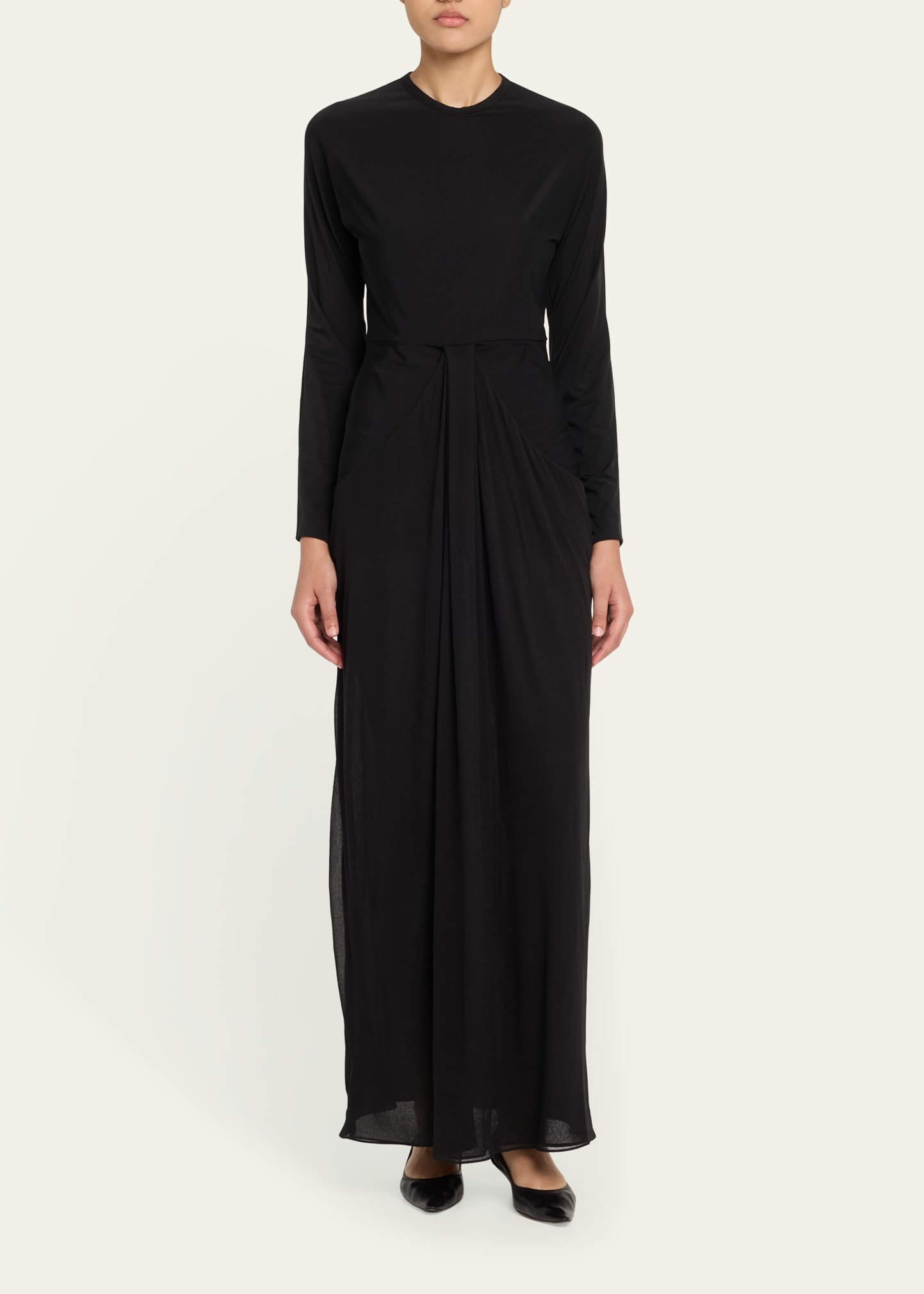 Anselm Draped Column Jersey Dress - 2