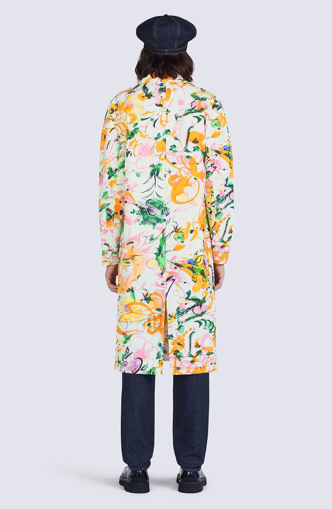 Long 'Akae Flower' overshirt - 4