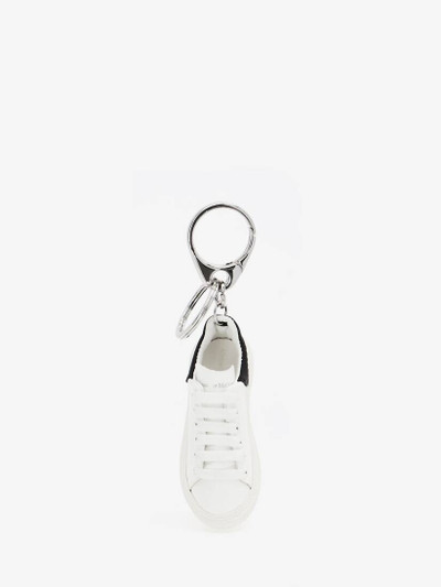 Alexander McQueen Oversized Sneaker Key Chain in White/black outlook