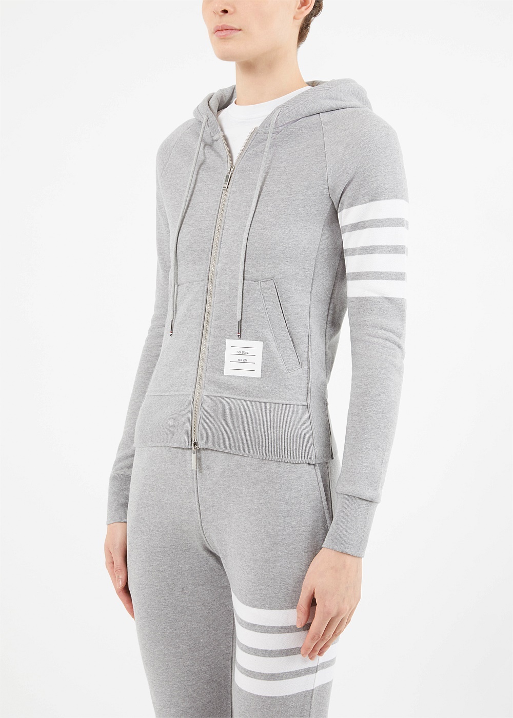 Engineered 4-Bar Stripe Zip-Up Hooded Sweatshirt - 2