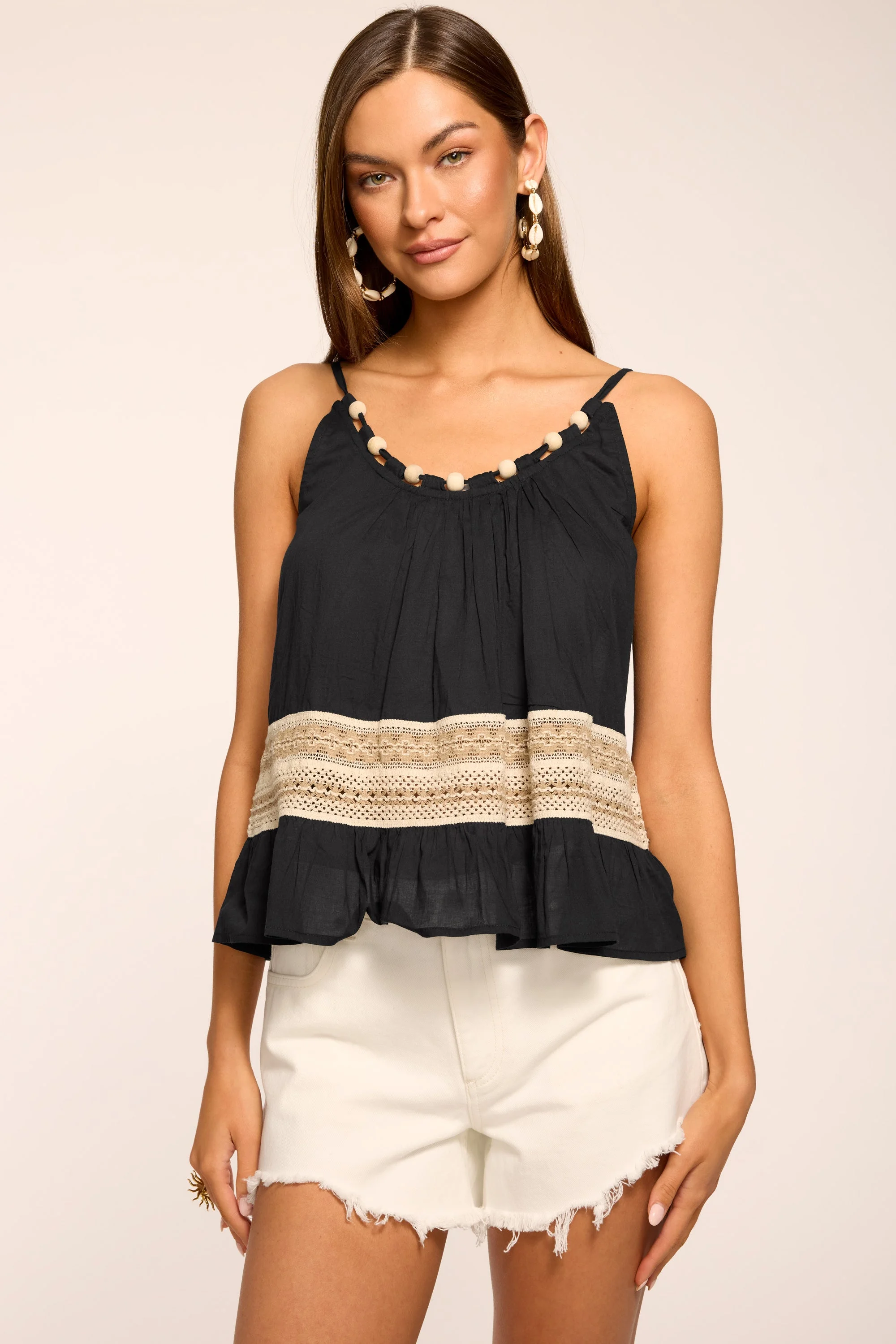 Kiersten Embellished Coverup Tank Top - 1