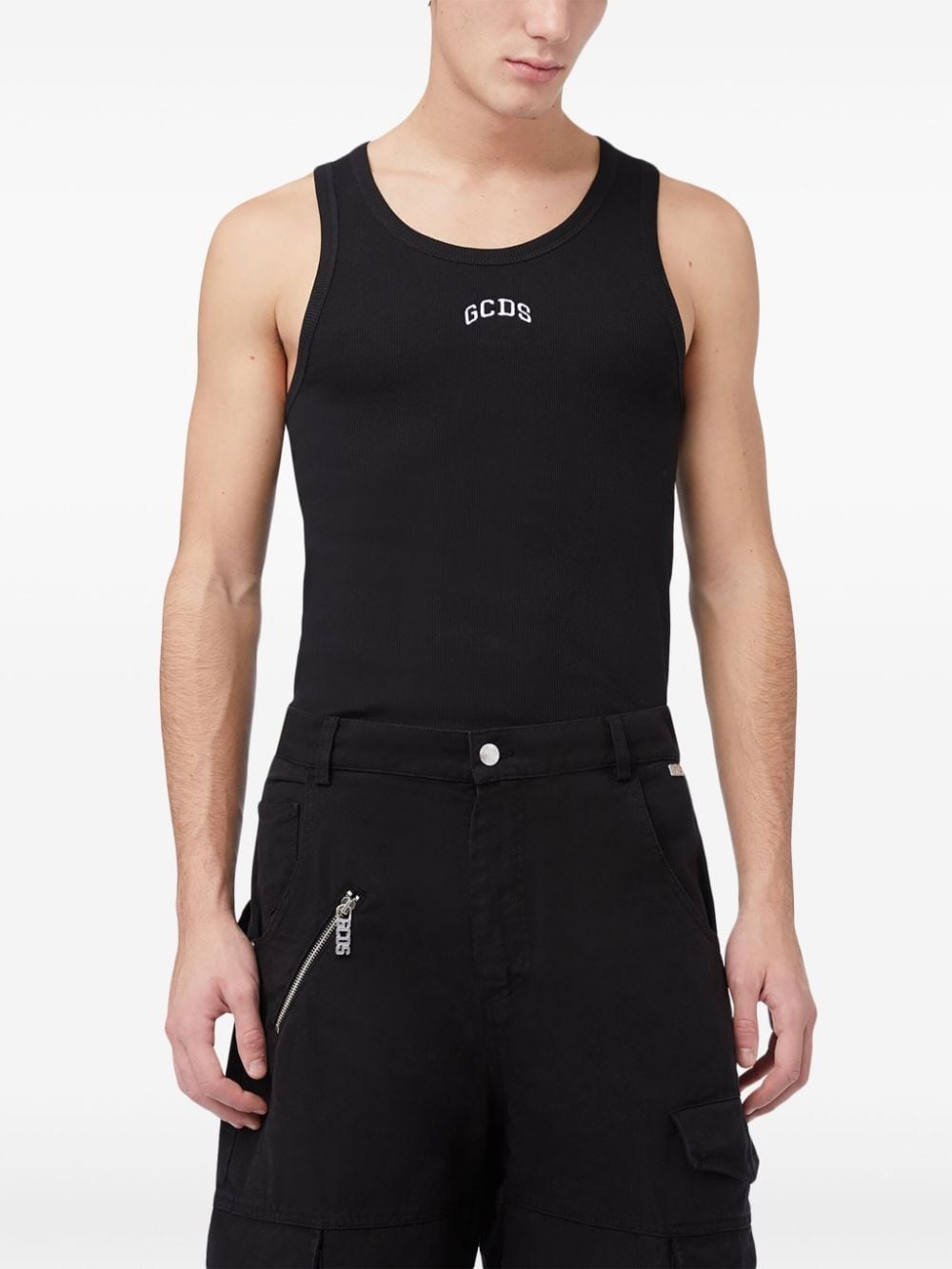 logo-print tank top - 2