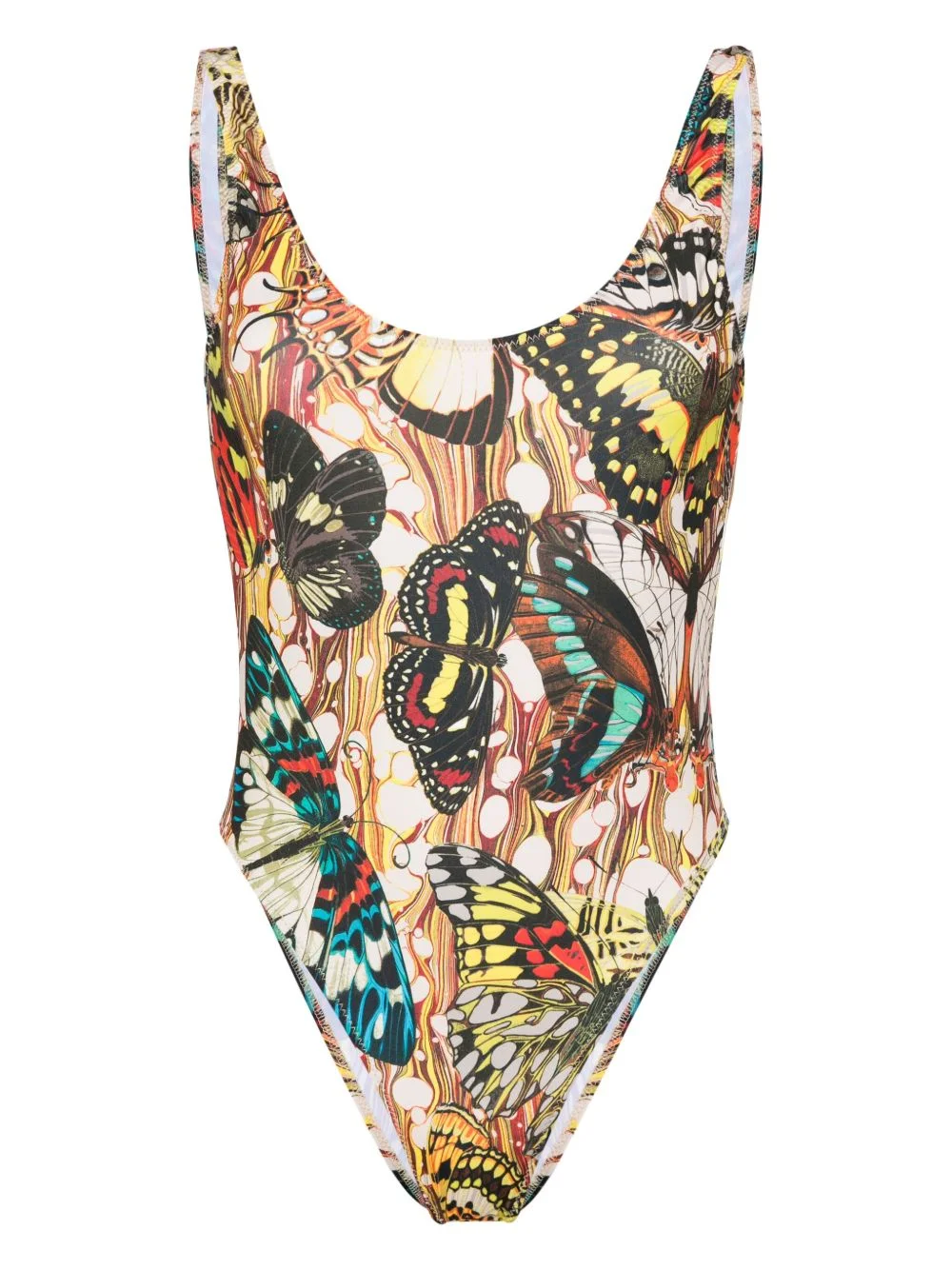 Butterfly-print swimsuit - 1