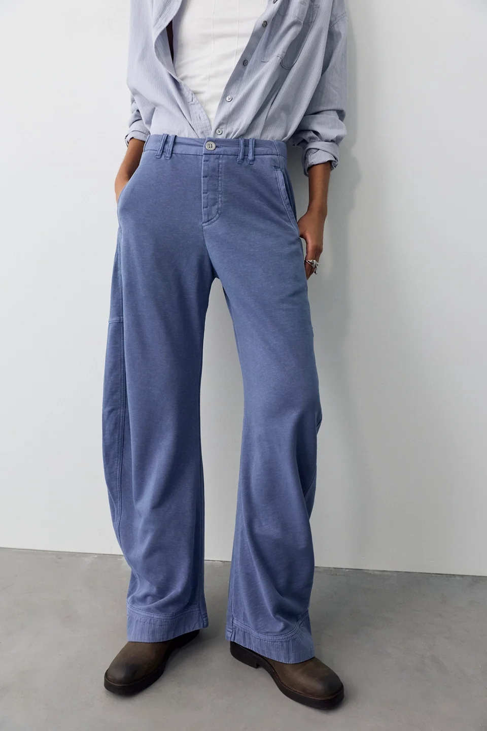 Spotlight Knit Barrel Trousers - 1