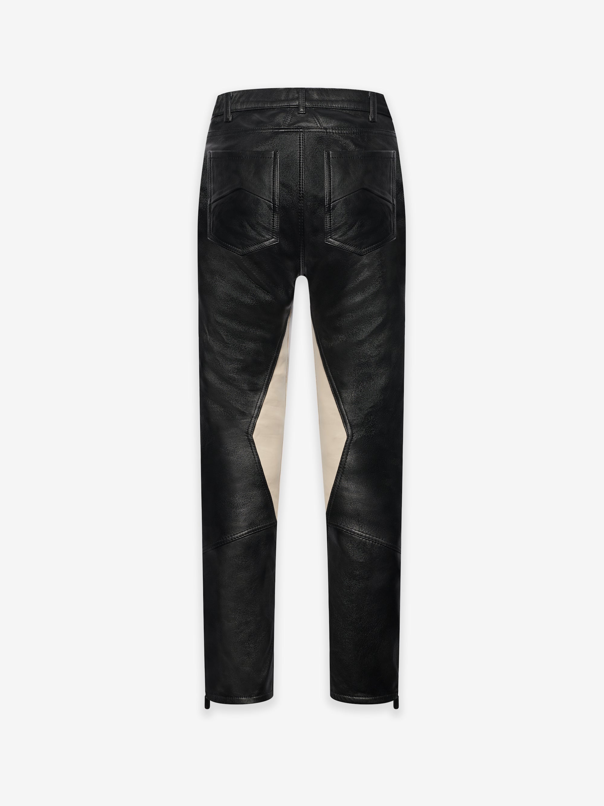 LEATHER RHACER PANTS - 2