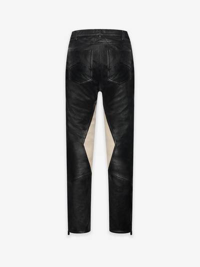 Rhude LEATHER RHACER PANTS outlook