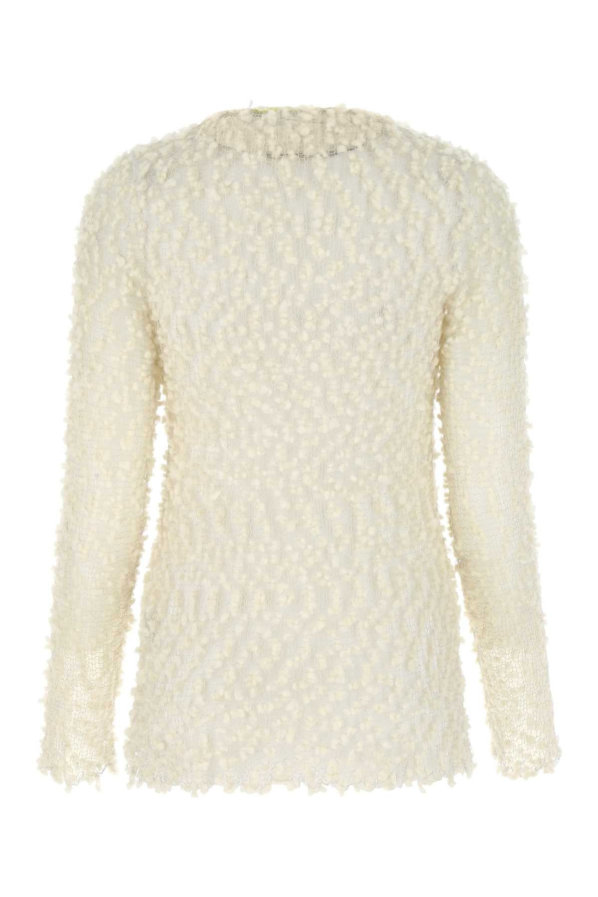 Jil Sander Women Ivory Mesh Top - 2