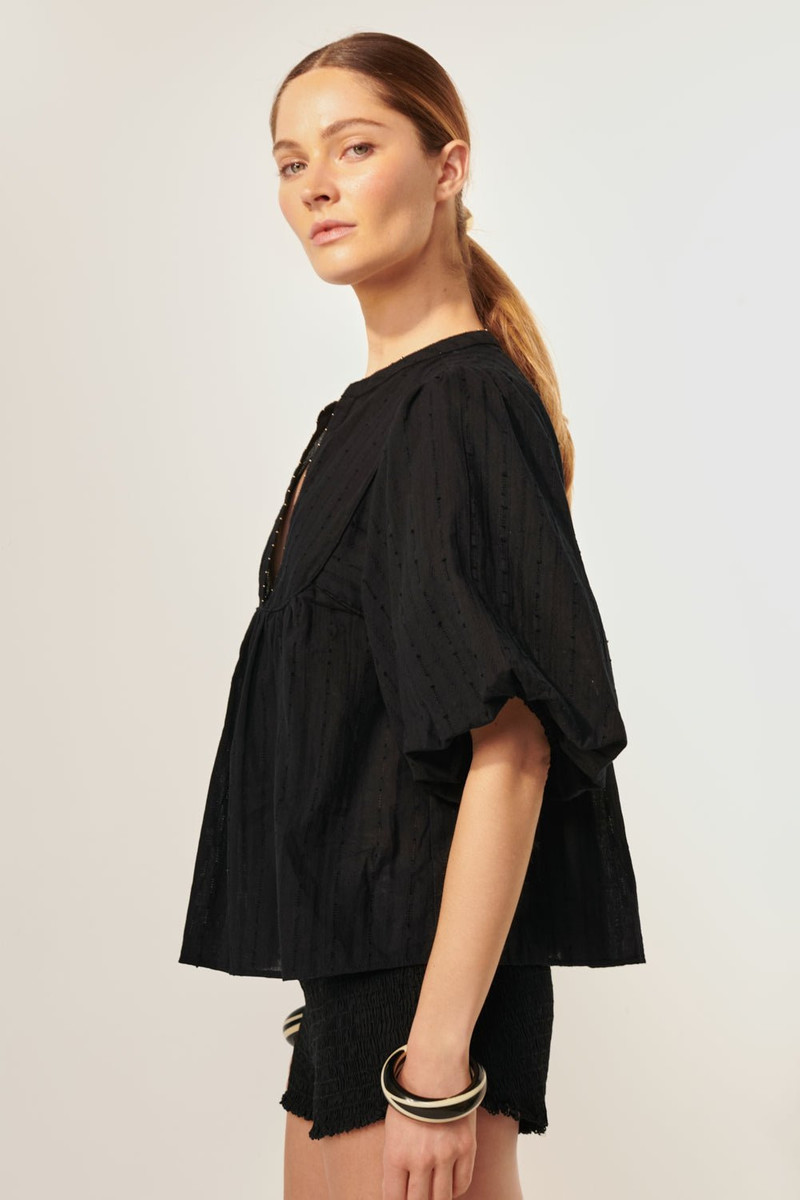 Blouse Flores - Black 5