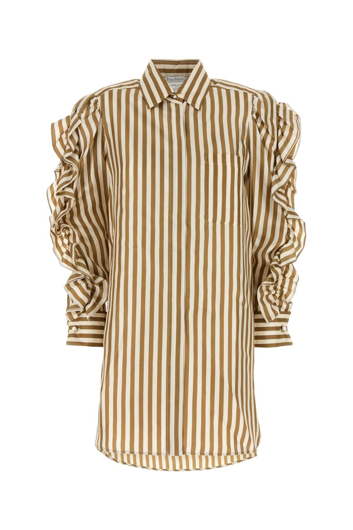 Max Mara Women Printed Silk Manna Shirt Dress - 1