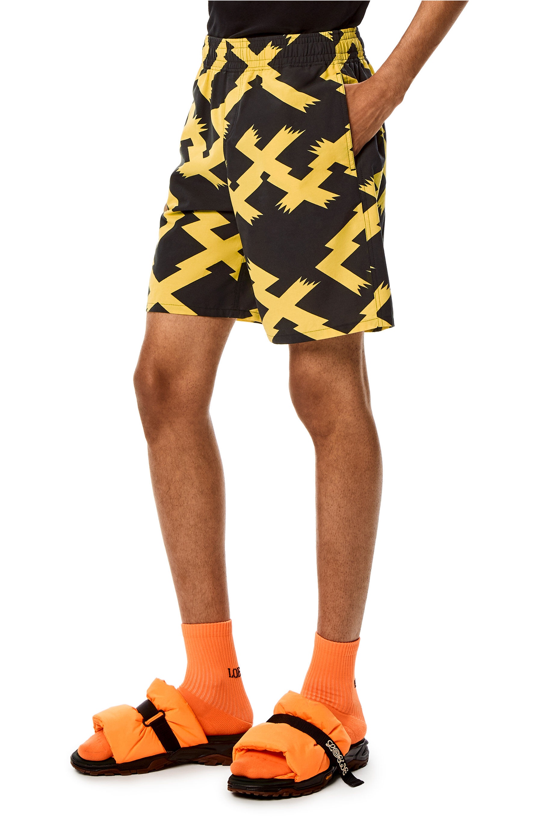 Allover print shorts in cotton - 3