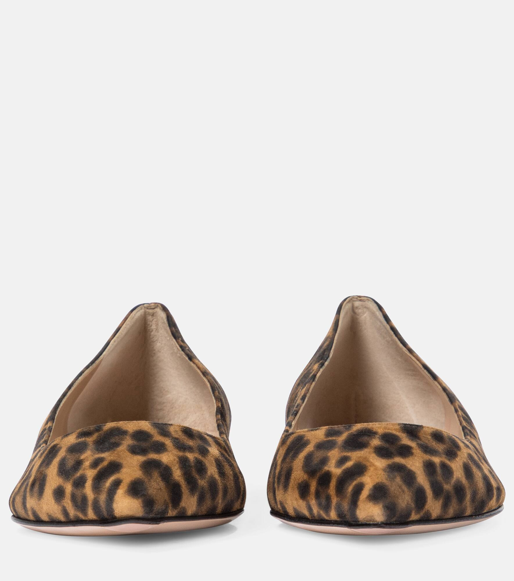 Gianvito leopard-print ballet flats - 3