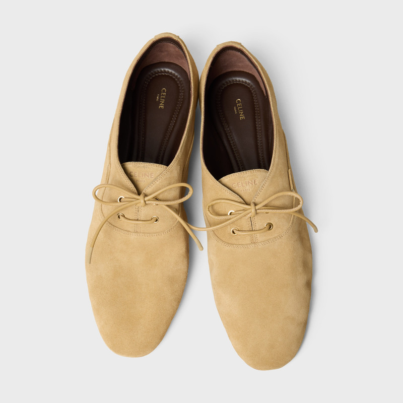 BALLET LACE-UP SHOE IN SUEDE CALFSKIN 5