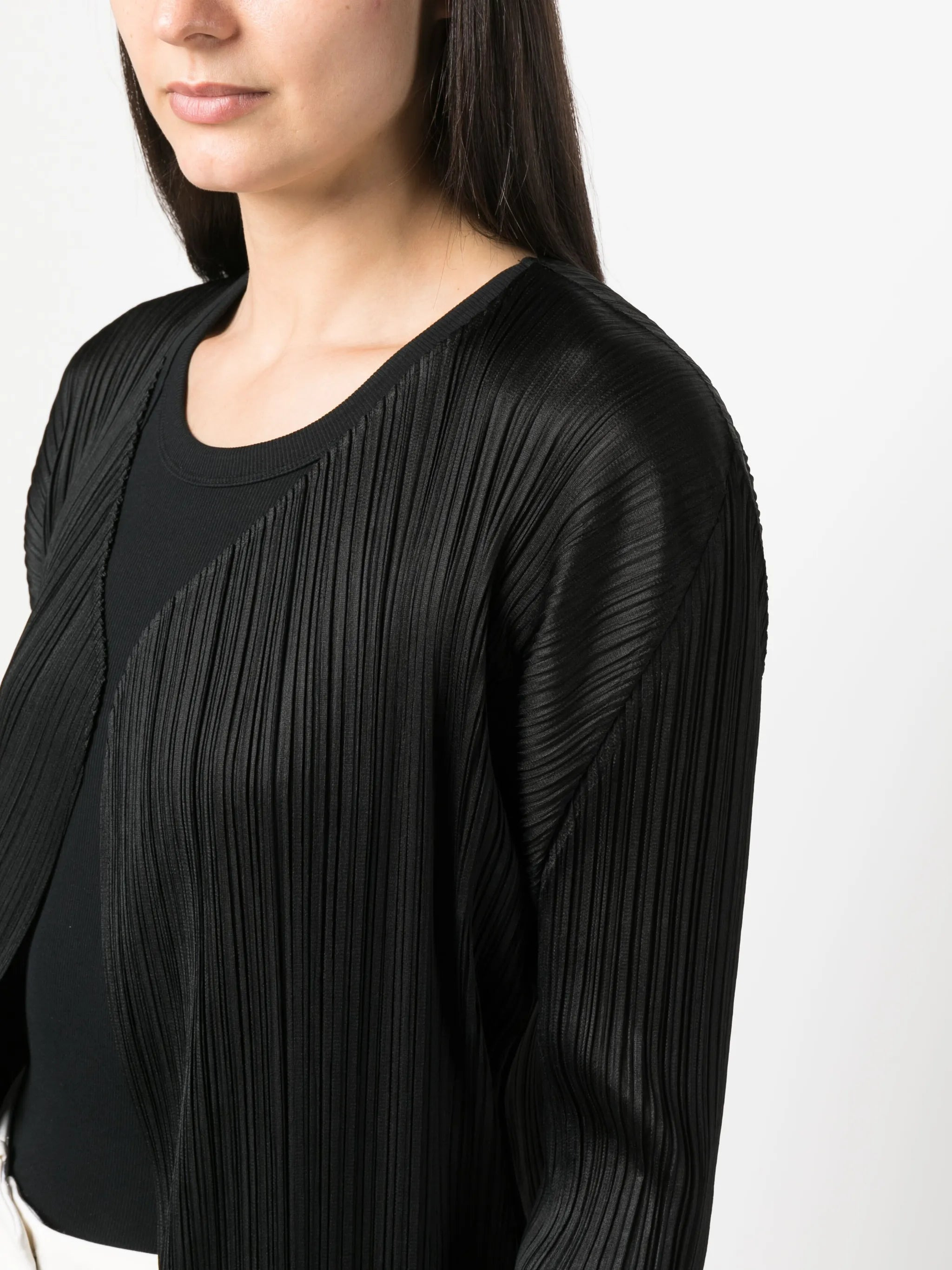 Monthly Colors plissé single-breasted coat - 5