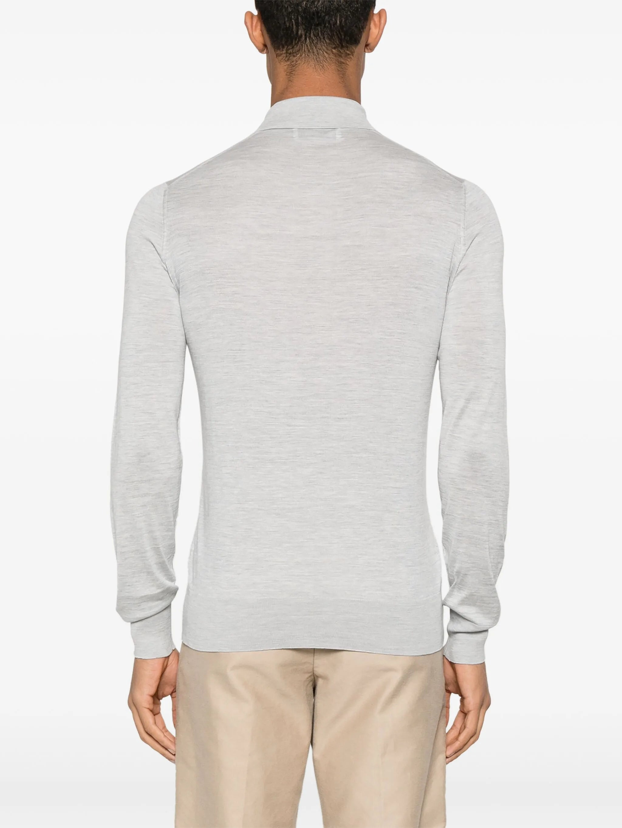 fine-knit polo shirt - 3