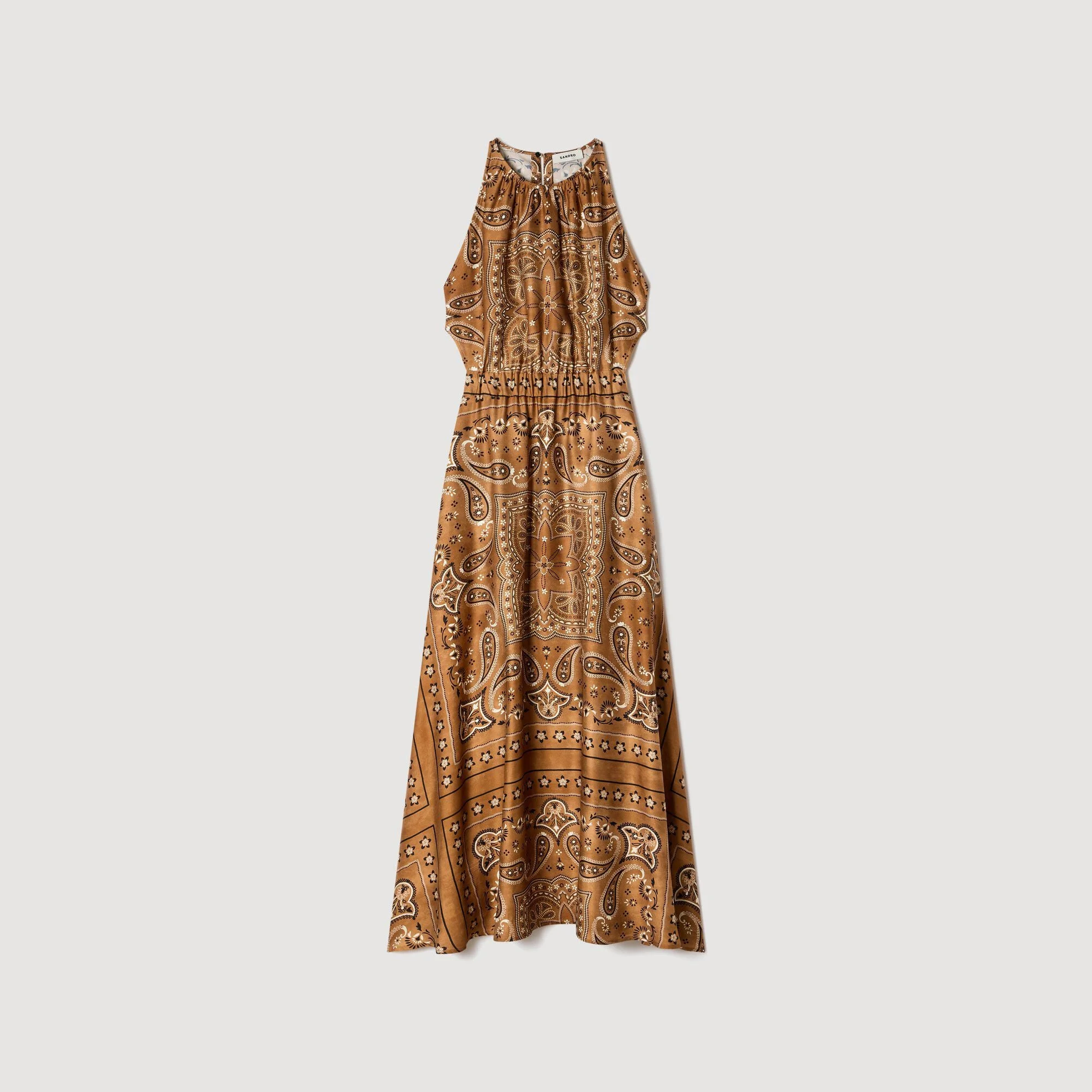 BANDANA-PRINT MAXI DRESS - 1
