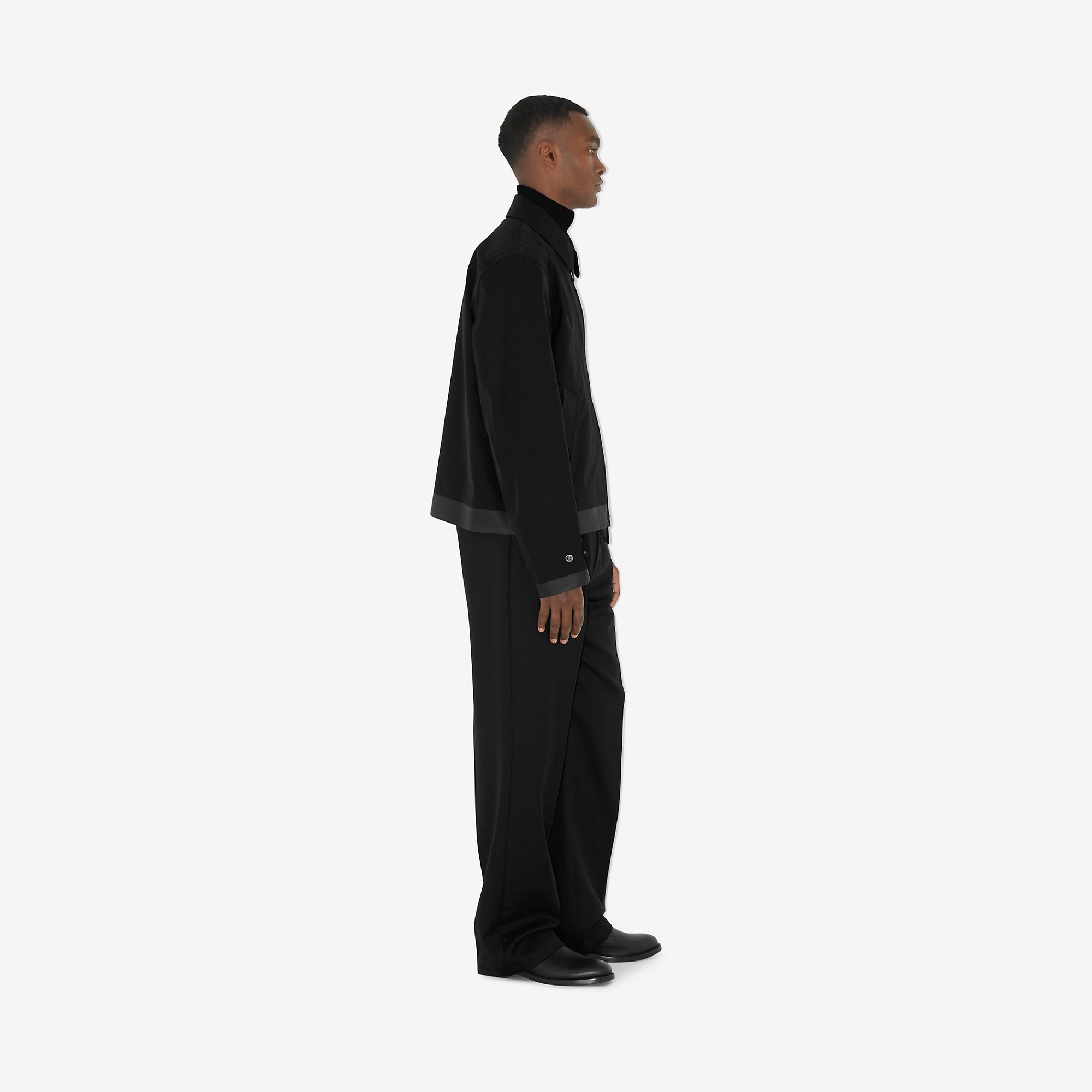 Bonded Nylon Harrington Jacket - 3