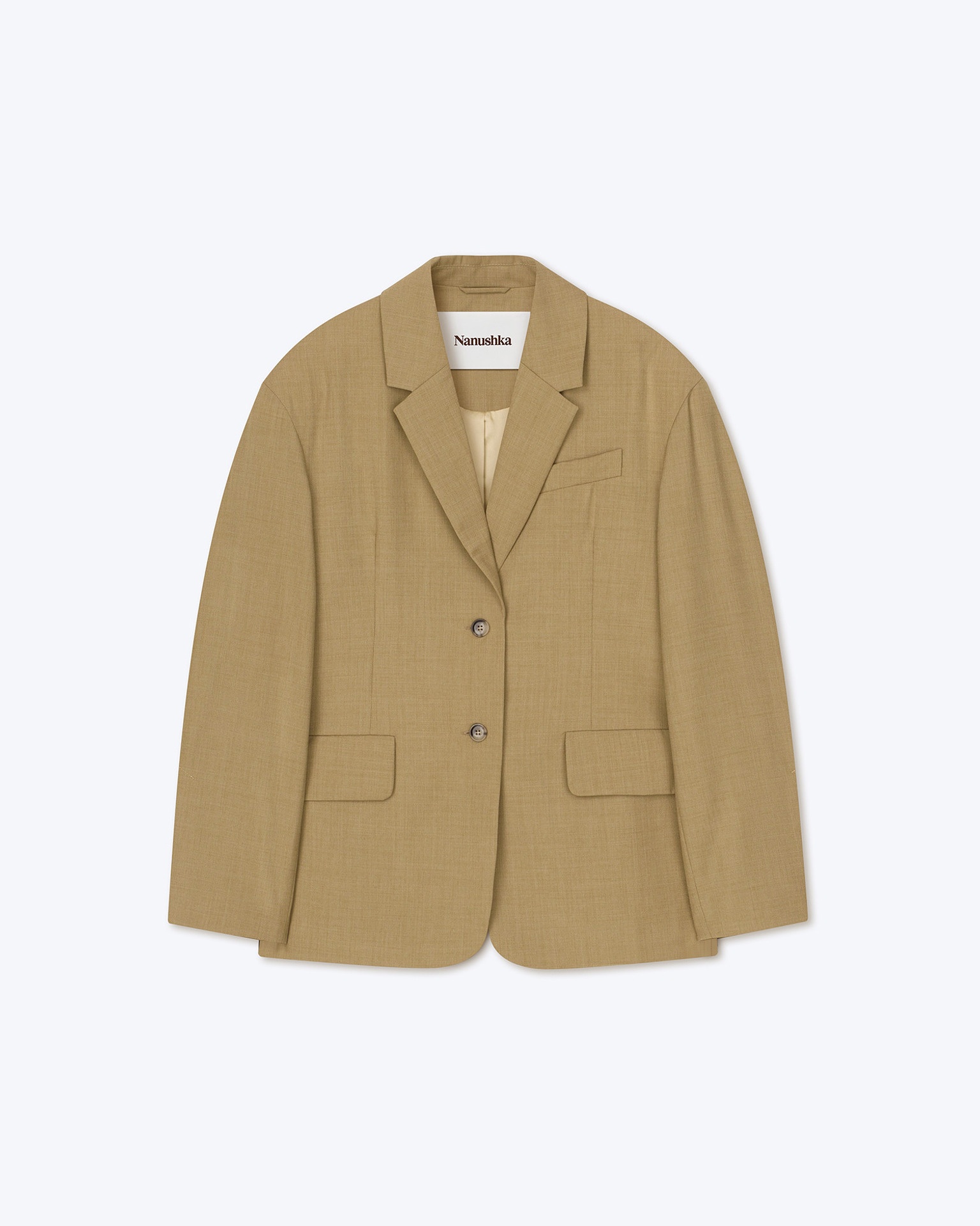 MERRIT - Wool-blend blazer - Taupe - 4
