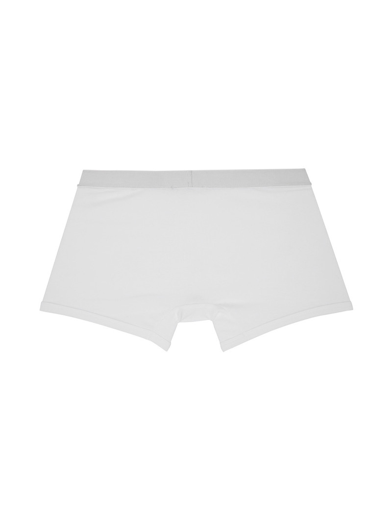 VERSACE White '90s Logo Long Boxers outlook