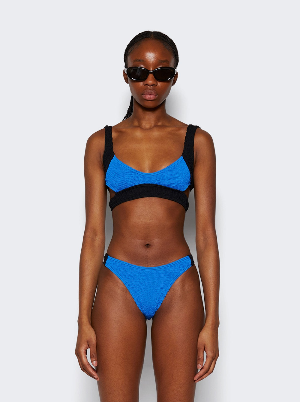 Splice Nino Crop Bikini Top Cobalt and Black - 3