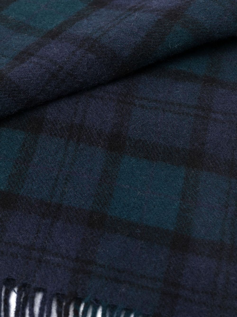 tartan check print scarf - 3