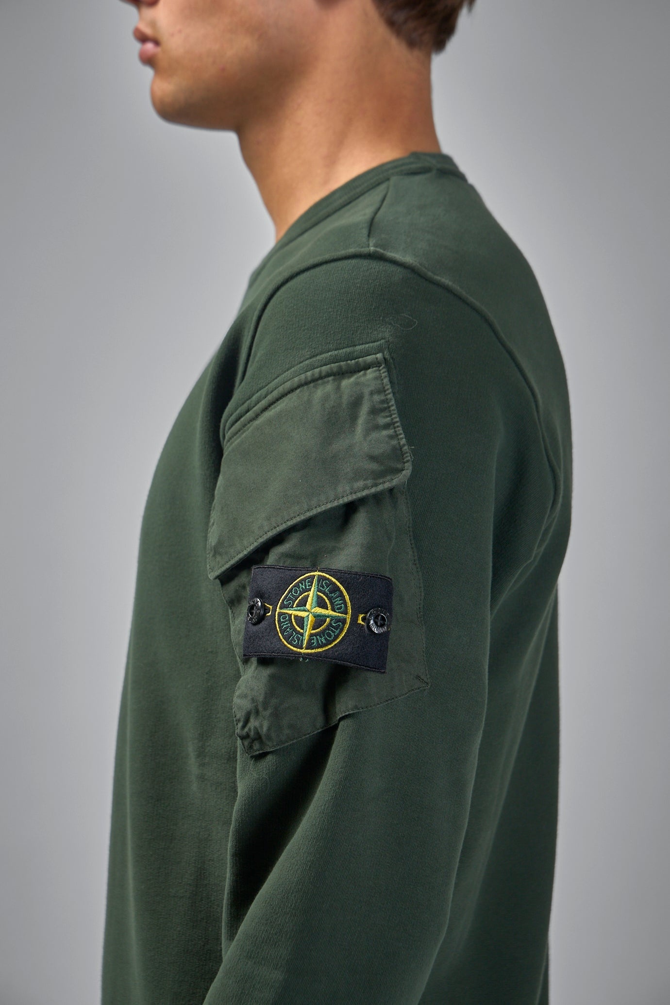 Crewneck Sweater with Pockets - 4