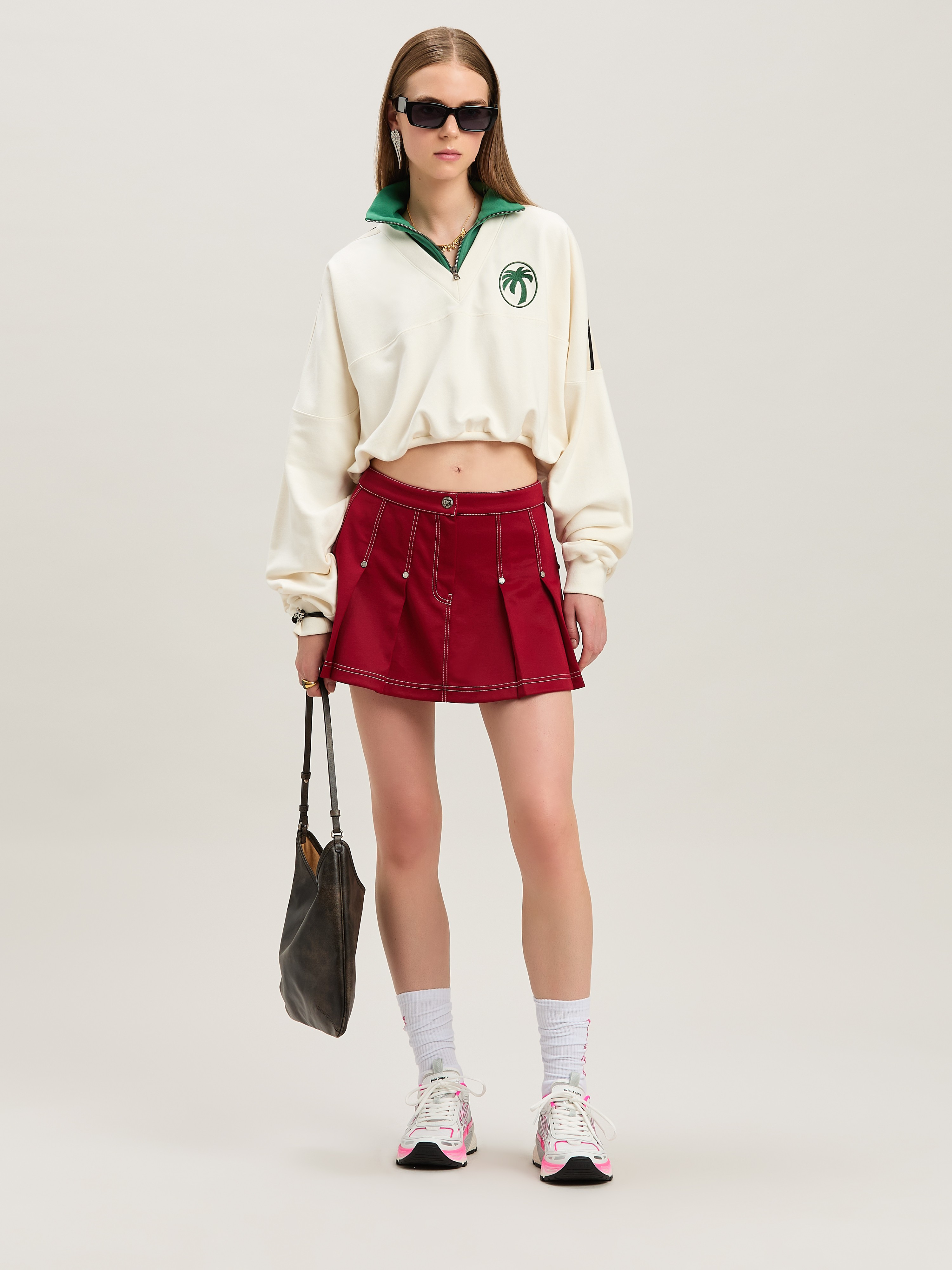 Pleated Mini Skirt - 2