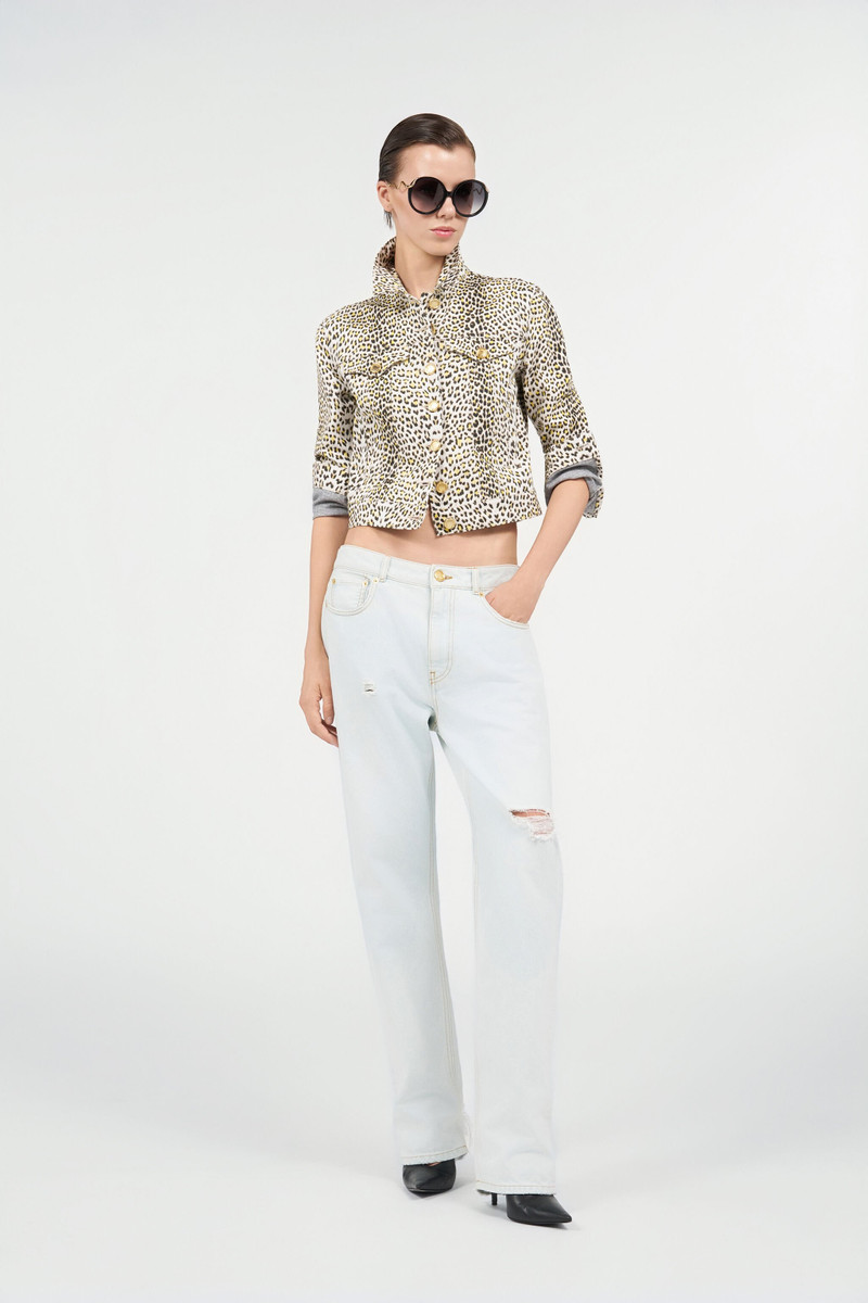 Roberto Cavalli Pop Jaguar Animal-Print Jacket outlook