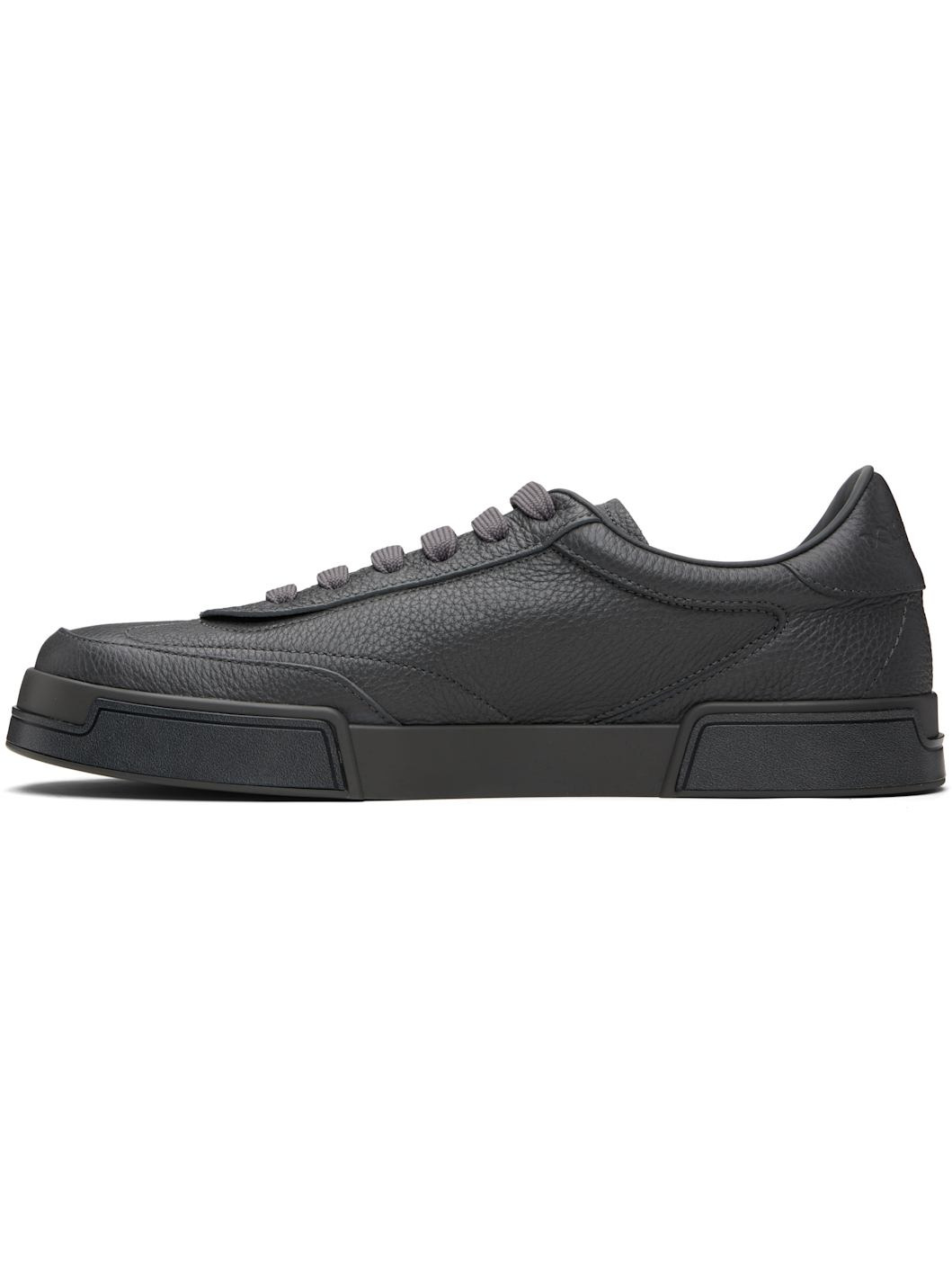 Gray Calfskin Portofino Yacht Sneakers - 3