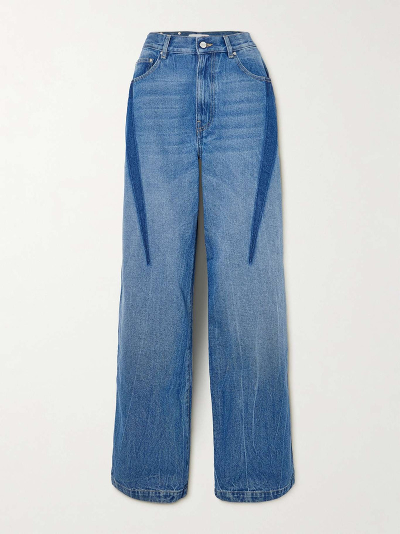 Paneled boyfriend jeans - 1