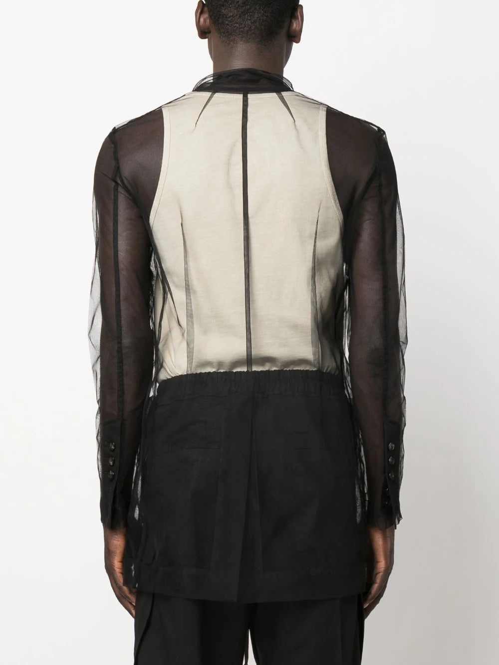 SHEER BUTTONED SHIRT - 3