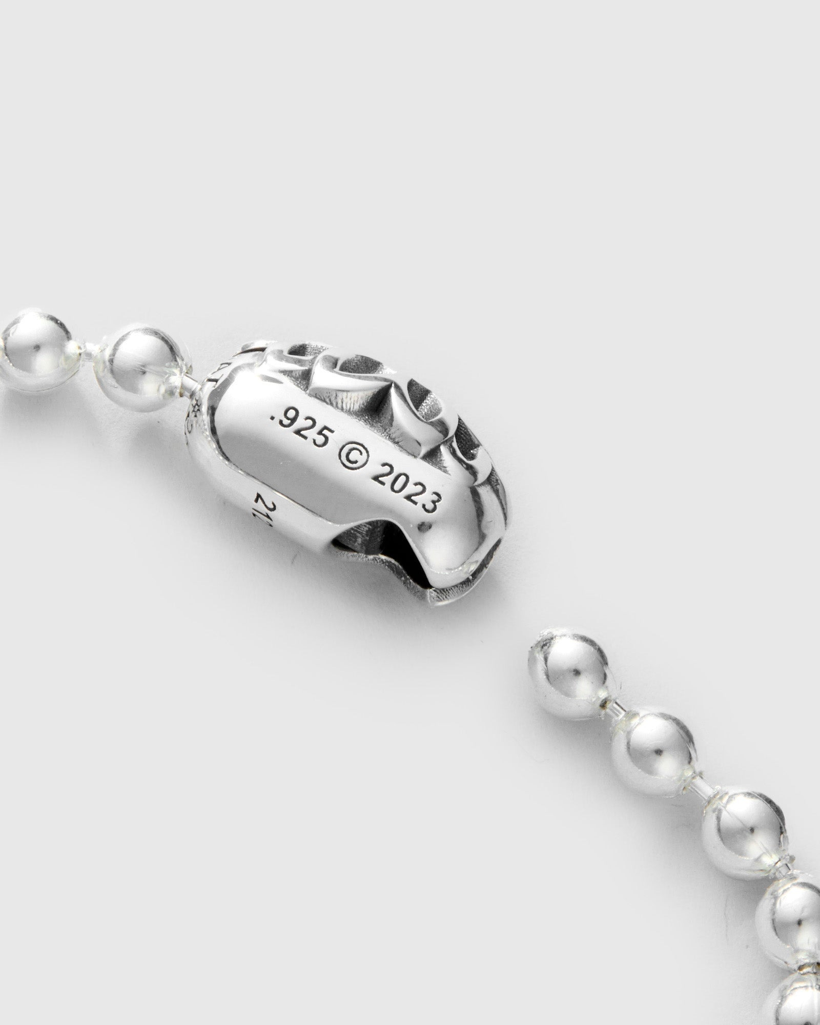 GOOD ART HLYWD Triple Cutout Poplock Ball Chain Necklace in