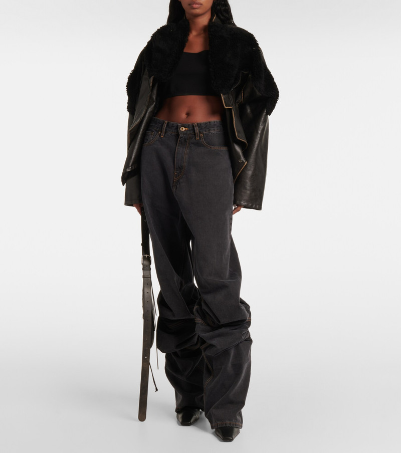 Y/Project Evergreen Draped Cuff wide-leg jeans outlook