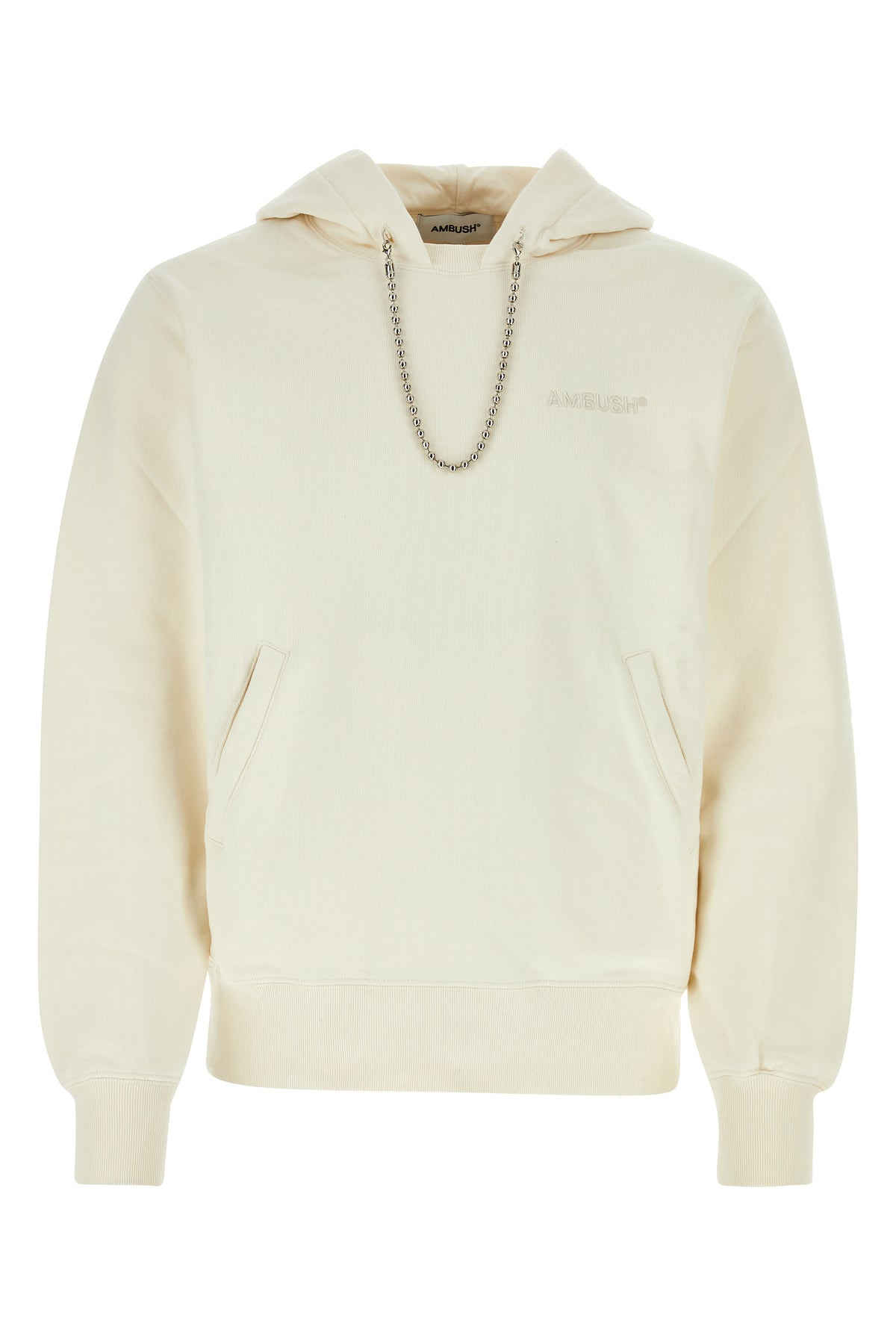 Ivory cotton sweatshirt - 1