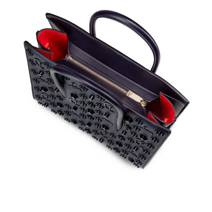 Christian Louboutin Paloma Medium Calf Tote Bag In Gray